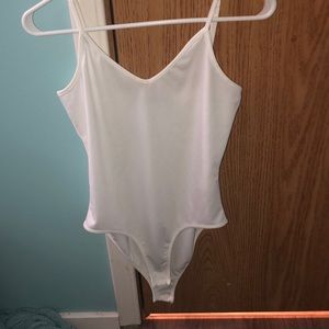 white v next tank top body suit